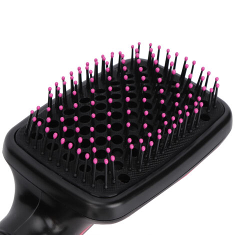 2-in-1-Haartrockner mit Kammfunktion, 1000 W Heißluft, tragbar, für Nass- und Trockenhaar, ABS-Material, 32,2 x 9 x 7,5 cm, Schwarz und Rosa, Neu und 100 % Originalware