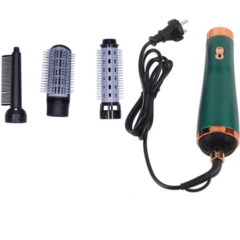 2-in-1 Haartrocknerbürste mit 3 Geschwindigkeitsstufen, Grün, 220-V-EU-Stecker, für Reisen und Zuhause