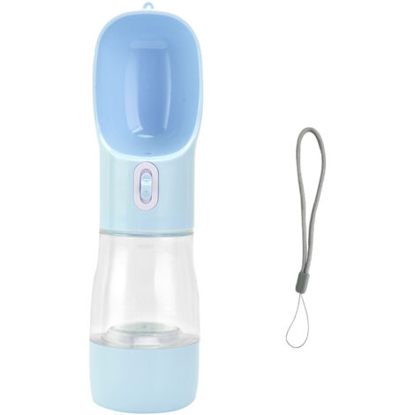 2-in-1-Hundewasserflasche, tragbar und auslaufsicher, ideal für Reisen und Outdoor-Aktivitäten