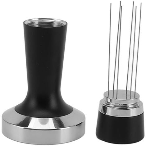 2-in-1 Kaffeetamper und -mischer – Flacher Boden und ergonomischer Griff aus Edelstahl und Aluminiumlegierung – 51 mm / 2 Zoll