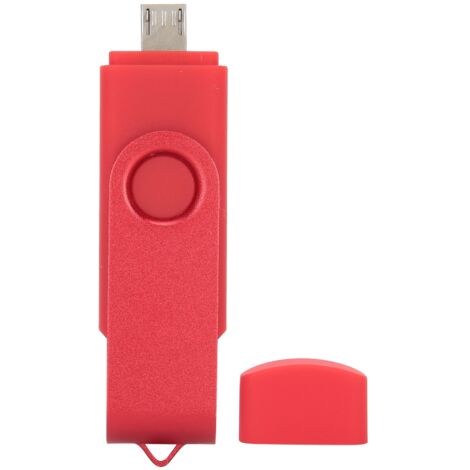 2-in-1 Micro-USB-OTG-Flash-Laufwerk 8 GB Rot für Smartphones - CW10040
