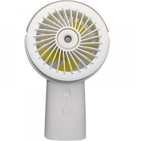 2-in-1 Mini Tragbarer Wiederaufladbarer Ventilator 4000 mAh Leise mit Nebler 3 Geschwindigkeiten, 90° Faltbares Design Sprühventilator für Büro, Outdoor, Reise Flash-Verkauf