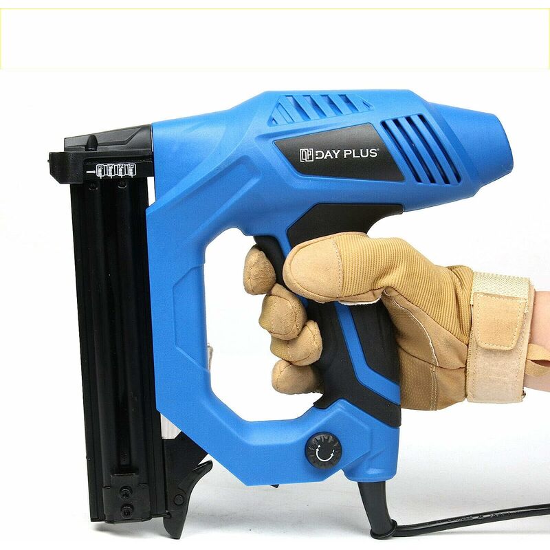 Nail Gun & Staple Gun 2in1 Electric Heavy Duty Stapler Nailer Tool, 10-25mm Electric Straight Nail Staple Gun Heavy Duty Woodworking Tool