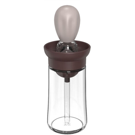 2-in-1 Ölflasche mit Silikonpinsel für Gebäck und Marinaden, Ölspender und Küchenhelfer