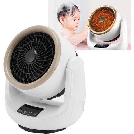 2-in-1-Oszillationsheizkörper für Büros: Heizung, Belüftung, Temperaturregelung und Timer mit Fernbedienung, ABS, Nylon, PP, 1200 g