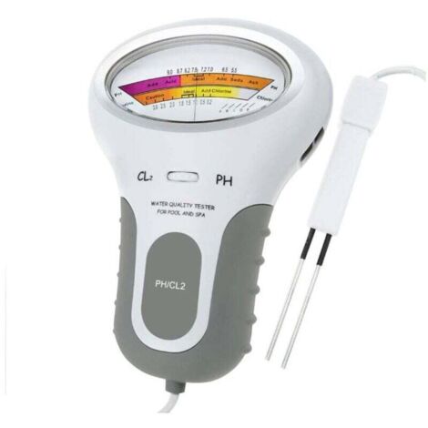 2 in 1 pH and Cl2 Tester, Pool Spa Water Quality Level Tester, MUMU Water Quality Monitor