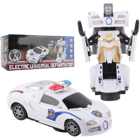 2-in-1 RC-Rennwagen für Kinder, transformierbarer, leuchtender Roboter, elektrisches Spielzeug