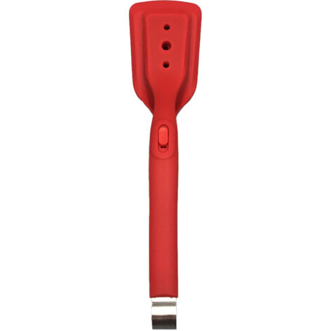 2-In-1 Silicone Spatulas and Tongs Multipurpose Barbecue Clamp Spatula with Lock for Bread Steak Fish Cooking Tool,red
