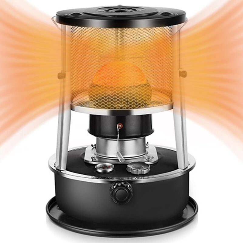Aiperq - 2 in 1 Small Kerosene Heater & Stove, Non-Electric Indoor Heater, 9000 btu, Portable Kerosene Radiant Heater for Camping, Hunting, Cooking,