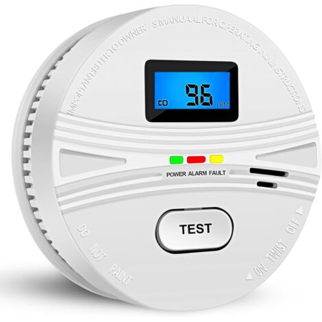 2-in-1 Smoke Detector Carbon Monoxide Detector Combo,Smoke and Carbon Monoxide Alarm with Test Button and Digital Display