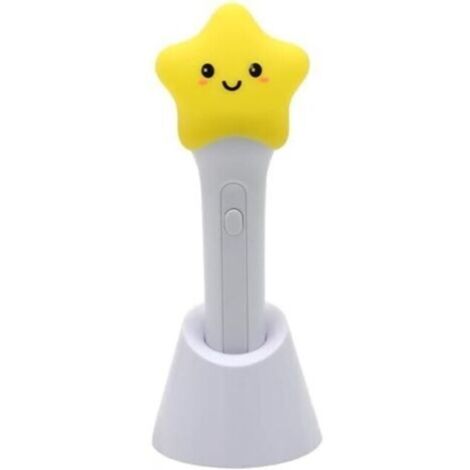 2-in-1 Sternen-Taschenlampe & Nachtlicht für Kinder: Wiederaufladbare LED-Silikonlampe, beruhigendes Licht, mit Handschlaufe, für Schlafzimmer, Nacht und Reisen