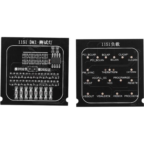 2-in-1-Testplatine mit LED-Anzeige für Intel-CPU-Sockel – Motherboard-Tester