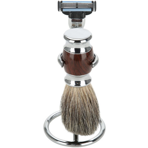 2-in-1 Tragbares Rasier-Set für Männer – Ständer und Pinsel für Nassrasierer