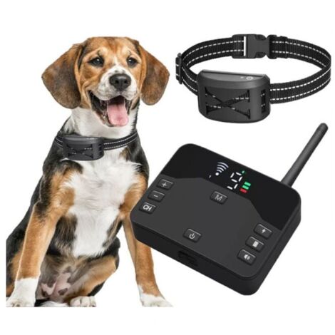 2-in-1 Wireless Electric Dog Fence, Pet Containment System with Rechargeable Waterproof Receiver, Adjustable Dog Training Collar. YMYNY