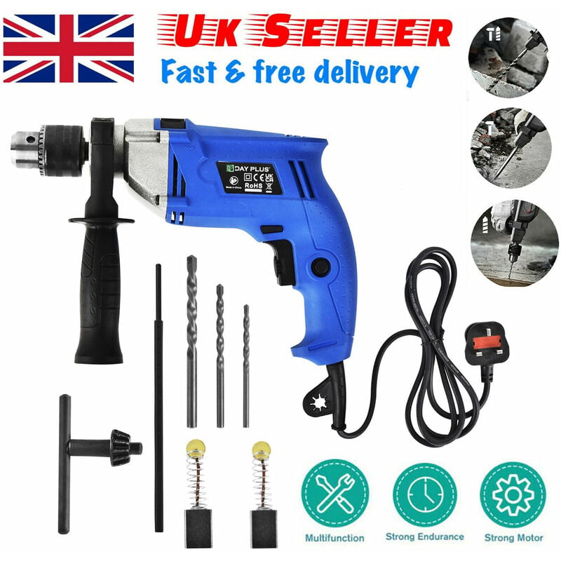 Briefness - 850W Rotary Hammer Corded Electric Impact Drill Kit Powerful sds Plus 2 in 1 diy