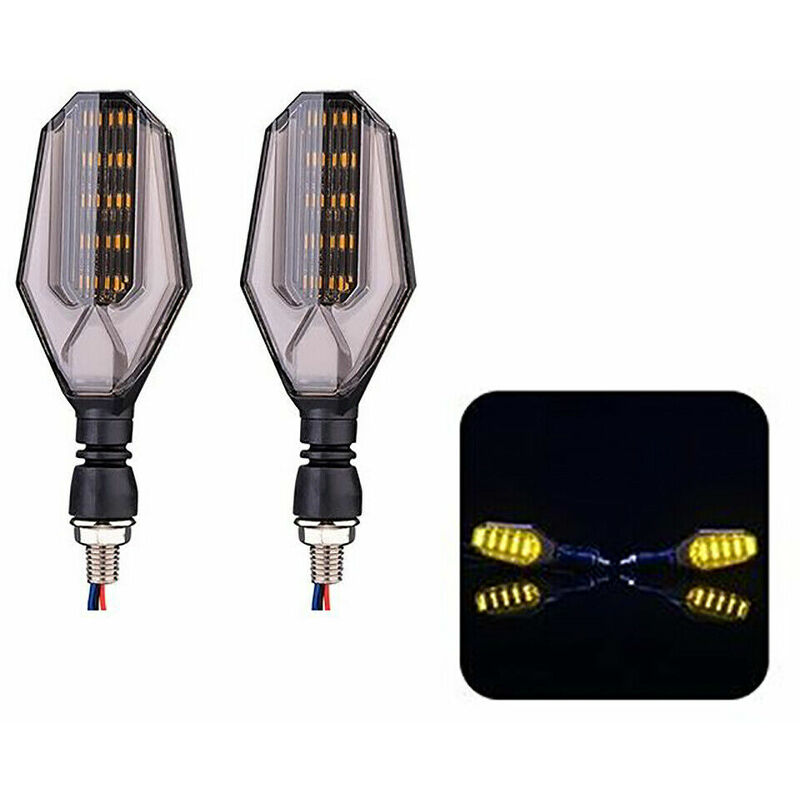 Image of 2 indicatori di direzione 4.5W moto 12V led frecce colore giallo motocicletta