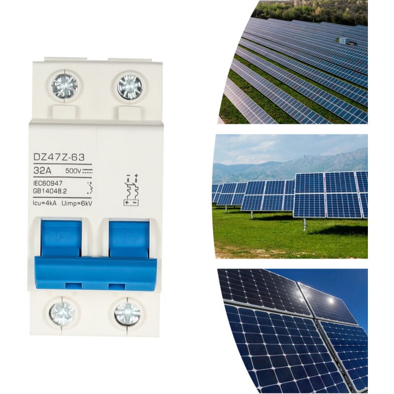 2 interrupteur d'isolateur voltaïque Aurora dc 500V 32A disjoncteur de panneau solaire