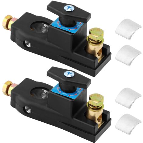 2 interrupteurs de déconnexion de batterie, interrupteur d'arrêt de batterie 12 V/24 V, interrupteur d'arrêt d'alimentation haute intensité pour batterie principale, interrupteur d'arrêt rapide pour b