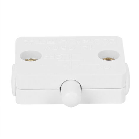 2 Interrupteurs de Réinitialisation Automatique pour Éclairage de Placard et Armoire, Blanc