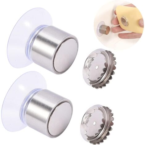 2 jaboneras magnéticas de pared, soporte magnético de acero inoxidable, soporte magnético para jabón de cocina, ducha, lavabo y baño.