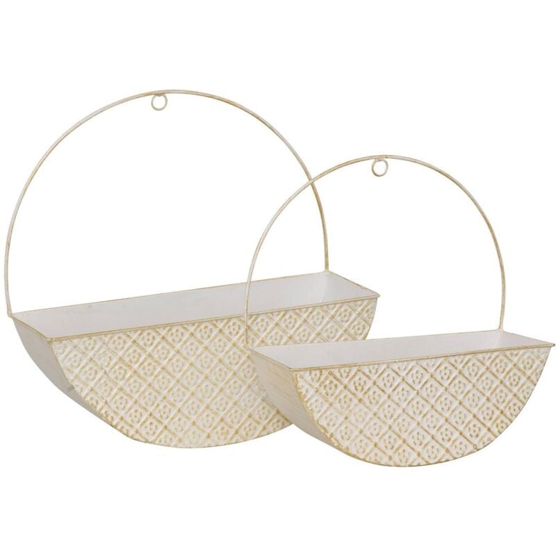 2 jardinières suspendues Tino H29,5 et H34cm Atmosphera créateur d'intérieur