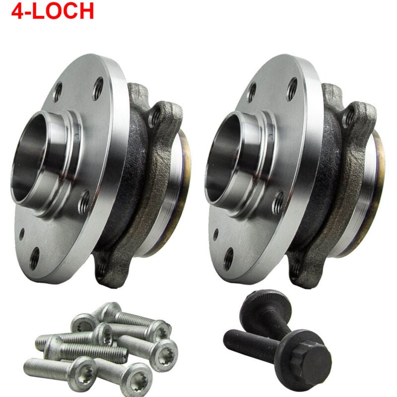 2PCS Set de Roulement Avec Moyeu Roue pour Audi VW Seat Skoda 3C0498621 1T0498621