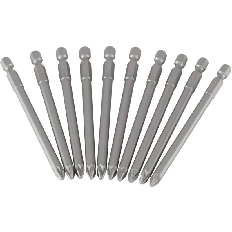 Stanley - 368807B 10 embouts pozidriv no. 2 100 mm 3-68-807