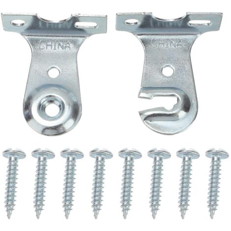 2 jeux de supports pour stores enrouleurs, accessoires pour rideaux d'intérieur, fixations pour stores enrouleurs