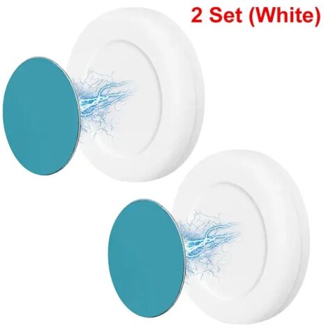 2 Juego de ganchos magnéticos, soporte de pared resistente, soporte magnético, gancho para refrigerador, adhesivo para control remoto, gancho organizador de almacenamiento para el hogar