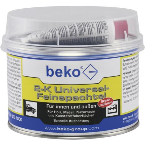 2-K Universal-Feinspachtel, inkl. Härter 1 kg, weiß