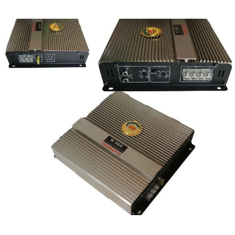Image of Trade Shop - auto-stereo-audioverstärker 2 kanäle 2CH leistung 2200W watt 12V N-368 -