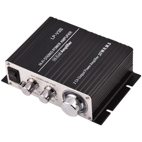 2-Kanal-Auto-Verstärker, Mini-Digital-Stereo, Schwarz