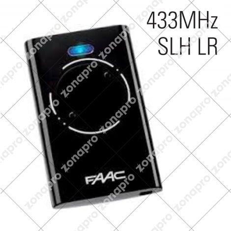 2-Kanal-Funkfernbedienungssender Schwarz FAAC XT2 433 SLH LR 7870071