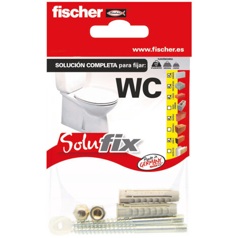 2 Kit De Fixation Wc 569819 Solufix Fischer