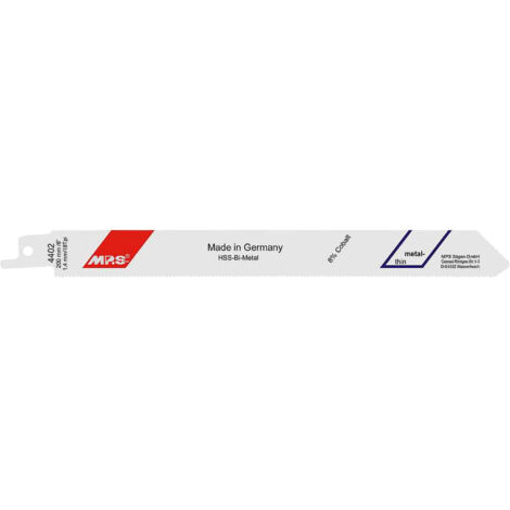 2 Lames scie Sabre bois multi Dents fraisées avoyées 200X19X0,9Mm - 1,4mm
