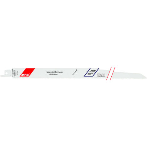 2 Lames scie Sabre bois multi Dents fraisées avoyées 300X19X0,9Mm - 1,8/2,5mm