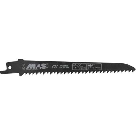 2 Lames scie Sabre CV (pour bois/plexi) dents croisées avoyées 150X19X1.2Mm - 4.2mm Chantou