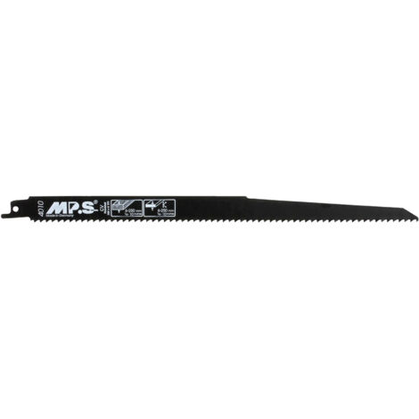 2 Lames scie Sabre CV (pour bois/plexi) Dents fraisées avoyées 300X19X1.2Mm - 4.2mm