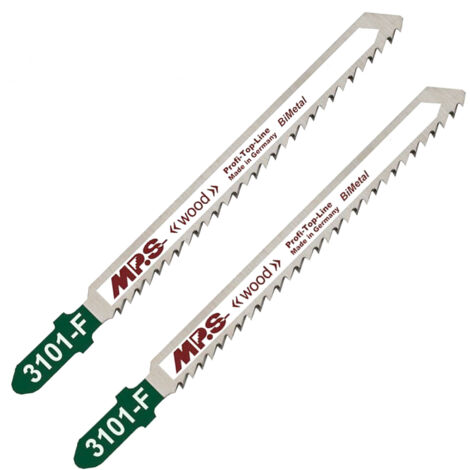 2 Lames scie Sauteuse bois multi Dents fraisées croisées Conique 75/100Mm - 2,5mm