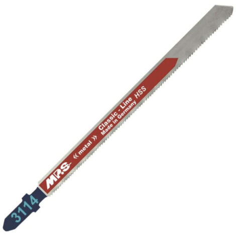 2 Lames scie Sauteuse HSS (pour acier/metal) dents fraisées avoyées 110/132Mm - 1,2mm