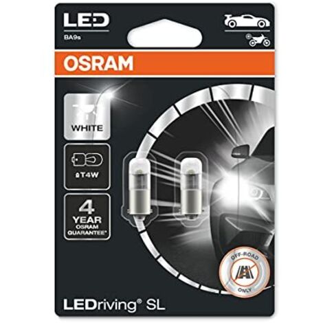 2 lampadine led osram 3893dwp-02b-ba9s 12v 1w