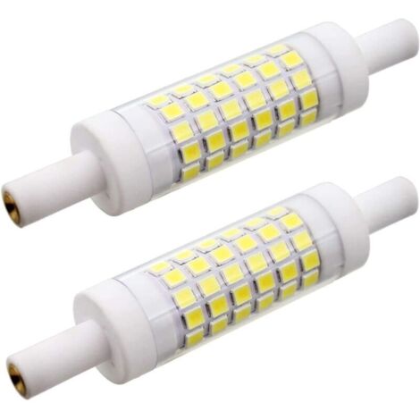 2 lampadine LED R7S 78 mm 5W 15 x 78 mm, bianco freddo 6000K, 220V