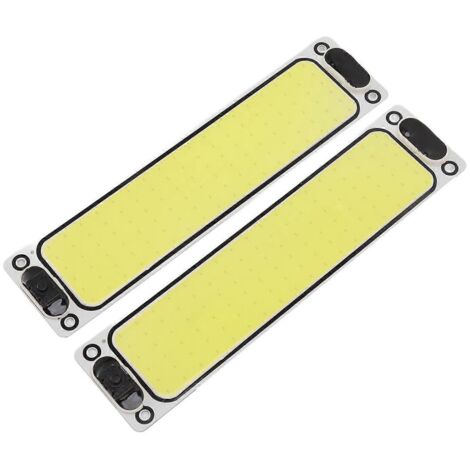 2 Lampes de lecture intérieure voiture 108COBs 32W 600lm 6000K LED Plafonnier IP54, éclairage de cabine auto, luminaire de toit 600 lumens, blanc froid 6000K, étanche poussière.