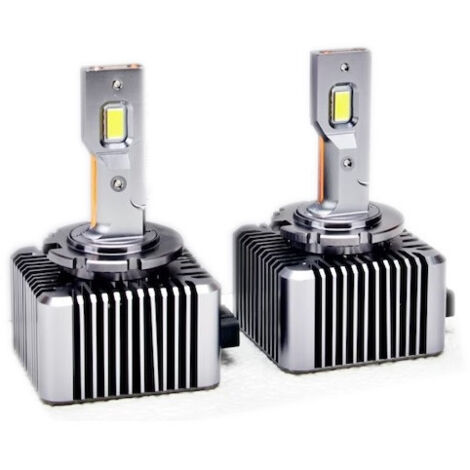 Комплект от 2 броя LED ЛЕД диодни крушки D1S за xenon 12-24V 10000lm Canbus без грешки