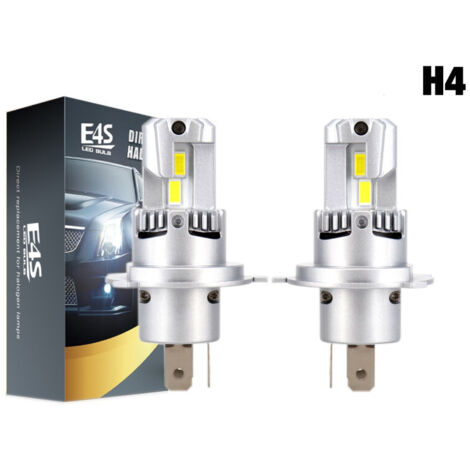 Комплект от 2 броя Умалени Мини Лед Led Диодни Крушки E4P H4 Х4 12V 50W 15000lm Canbus за Автомобил Мотоциклет Трактор К