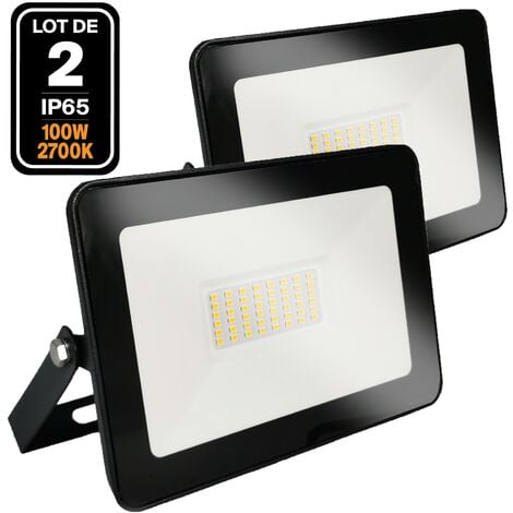 EUROPALAMP 2 LED-Fluter 100W Ipad Warmweiß 3000K Hohe Helligkeit