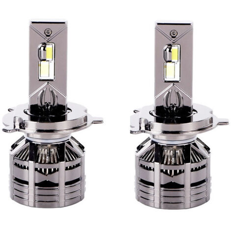 Комплект от 2 броя LED ЛЕД диодни крушки H4 Х4 12V 150W 15000lm за фарове Canbus без грешки 6000К къси/дълги