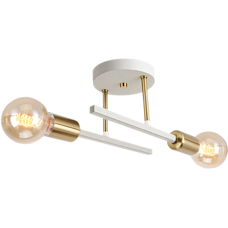 Image of 2 Lights Retro Wall Lights Modern&hellip;