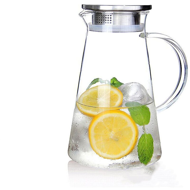 Susteas 2.0 Liter 70 Unzen Glas Krug Karaffe Mit Deckel Eistee Krug Wasserkrug H 