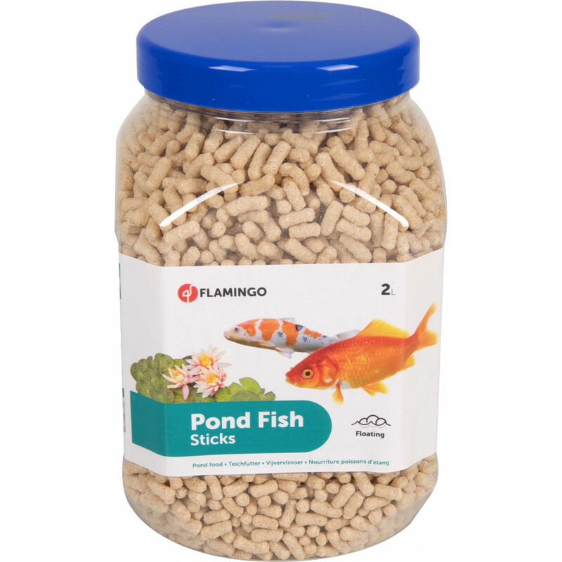 

Alimento para peces de estanque en barritas. 2 litros o 285 gramos.